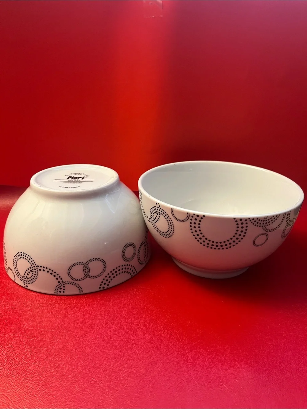 Eclipse Soup/Cereal Bowl by Pier 1 5.5”D 3”H set of 2